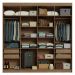 Guarda-Roupa Closet 4 Gavetas 216 cm Rustic Venus Madesa