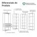 Guarda-Roupa Closet Modulado 2 Gavetas 247 cm Branco Valencia Madesa