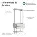 Guarda-Roupa Closet Modulado 2 Gavetas 70cm Branco Valencia Madesa