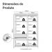 Guarda-Roupa Closet Modulado 2 Gavetas 9 Prateleiras 129 cm Branco Valencia Madesa