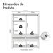 Guarda-Roupa Closet Modulado 4 Gavetas 140 cm Branco Valencia Madesa