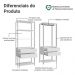 Guarda-Roupa Closet Modulado 4 Gavetas 140 cm Branco Valencia Madesa