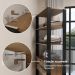 Guarda-Roupa Closet Modulado 4 Gavetas 18 Prateleiras 258cm Rustic/Preto Valencia Madesa