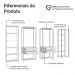 Guarda-Roupa Closet Modulado 4 Gavetas 258 cm Branco Valencia Madesa 01