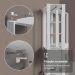 Guarda-Roupa Closet Modulado 4 Gavetas 258 cm Branco Valencia Madesa 01