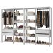 Guarda-Roupa Closet Modulado 4 Gavetas 258 cm Branco Valencia Madesa 02