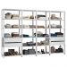 Guarda-Roupa Closet Modulado 4 Gavetas 258 cm Branco Valencia Madesa 06