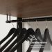 Guarda-Roupa Closet Modulado 4 Gavetas 6 Prateleiras 140cm Rustic/Preto Valencia Madesa