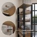 Guarda-Roupa Closet Modulado 4 Gavetas 6 Prateleiras 140cm Rustic/Preto Valencia Madesa