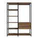 Guarda-Roupa Closet Modulado Valencia 2 Gavetas 129cm Rustic/Preto Madesa