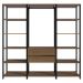 Guarda-Roupa Closet Modulado Valencia 2 Gavetas 188cm Rustic/Preto Madesa 01
