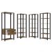 Guarda-Roupa Closet Modulado Valencia 2 Gavetas 337cm Rustic/Preto Madesa 05