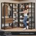 Guarda-Roupa Closet Modulado Valencia 2 Gavetas 337cm Rustic/Preto Madesa 05
