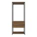 Guarda-Roupa Closet Modulado Valencia 2 Gavetas 70cm Rustic/Preto Madesa