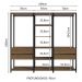 Guarda-Roupa Closet Modulado Valencia 4 Gavetas 199cm Rustic/Preto Madesa 02