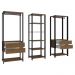 Guarda-Roupa Closet Modulado Valencia 4 Gavetas 199cm Rustic/Preto Madesa 02