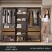 Guarda-Roupa Closet Modulado Valencia 4 Gavetas 199cm Rustic/Preto Madesa 02