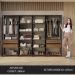 Guarda-Roupa Closet Modulado Valencia 4 Gavetas 258cm Rustic/Preto Madesa 02
