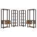 Guarda-Roupa Closet Modulado Valencia 4 Gavetas 358cm Rustic/Preto Madesa 04