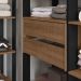 Guarda-Roupa Closet Modulado Valencia 4 Gavetas 417cm Rustic/Preto Madesa 01