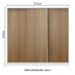 Guarda Roupa Infantil 100% MDF Madesa Logan 3 Portas de Correr - Branco/Rustic