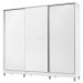 Guarda Roupa Infantil 100% MDF Madesa Logan 3 Portas de Correr com Pés - Branco