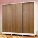 Guarda Roupa Infantil 100% MDF Madesa Logan 3 Portas de Correr com Pés - Branco/Rustic