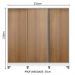 Guarda Roupa Infantil 100% MDF Madesa Logan 3 Portas de Correr com Pés - Branco/Rustic