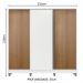 Guarda Roupa Infantil 100% MDF Madesa Logan 3 Portas de Correr com Pés - Branco/Rustic/Branco