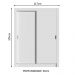 Guarda-Roupa Infantil Madesa Bento 2 Portas de Correr 2 Gavetas - Branco
