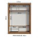 Guarda-Roupa Infantil Madesa Bento 2 Portas de Correr 2 Gavetas - Rustic