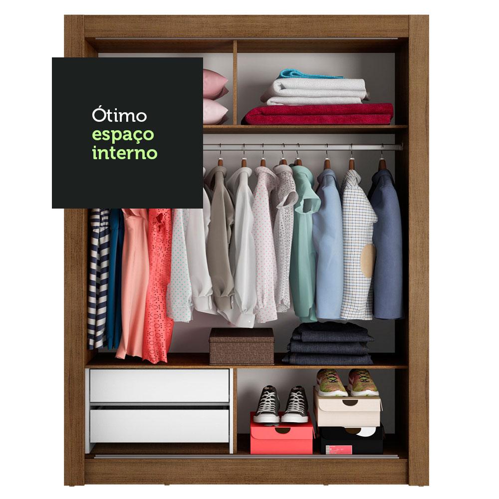 Guarda-Roupa Infantil Madesa Bento 2 Portas de Correr com Espelho 2 Gavetas
