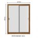 Guarda-Roupa Infantil Madesa Enzo 2 Portas de Correr - Rustic/Branco