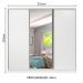 Guarda Roupa Infantil Madesa Logan 100% MDF 3 Portas de Correr com Espelho