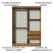 Guarda-Roupa Infantil Madesa Nick 2 Portas de Correr com Espelho - Rustic