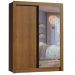 Guarda-Roupa Infantil Madesa Theo 2 Portas de Correr com Espelho 4 Gavetas - Rustic
