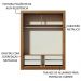 Guarda-Roupa Infantil Madesa Theo 2 Portas de Correr com Espelho 4 Gavetas - Rustic/Branco