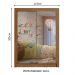 Guarda-Roupa Infantil Madesa Theo 2 Portas de Correr de Espelho 4 Gavetas - Rustic