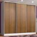 Guarda Roupa Juvenil 100% MDF Madesa Kevin 3 Portas de Correr - Branco/Rustic