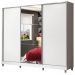 Guarda Roupa Juvenil 100% MDF Madesa Kevin 3 Portas de Correr com Espelho com Pés - Branco