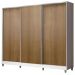 Guarda Roupa Juvenil 100% MDF Madesa Kevin 3 Portas de Correr com Pés - Branco/Rustic