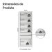 Guarda-Roupa Modulado 2 Portas 2 Gavetas 4 Prateleiras Branco Neo Madesa