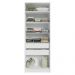 Guarda-Roupa Modulado 2 Portas 2 Gavetas 4 Prateleiras Branco Neo Madesa