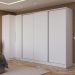 Guarda-Roupa Modulado Neo + Guarda-Roupa Royale 3 Portas de Correr Branco Madesa