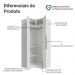 Guarda-Roupa Modulado de Canto 2 Portas Branco Neo Madesa