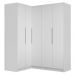 Guarda-Roupa Modulado de Canto 310 cm 5 Portas 2 Gavetas Branco Neo Madesa 01