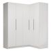 Guarda-Roupa Modulado de Canto 310 cm 5 Portas 2 Gavetas Branco Neo Madesa 02