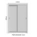 Guarda-Roupa Solteiro 2 Portas de Correr 2 Gavetas Branco Vivare Madesa