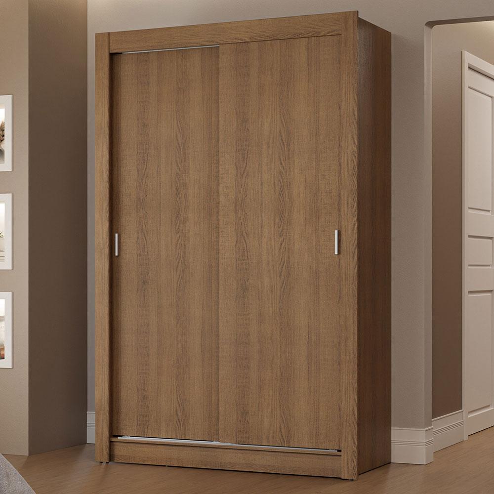 Guarda-Roupa Solteiro 2 Portas de Correr 2 Gavetas Rustic Vivare Madesa