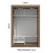 Guarda-Roupa Solteiro 2 Portas de Correr 2 Gavetas Rustic Vivare Madesa
